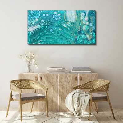 Ocean waves in glass Print on canvas