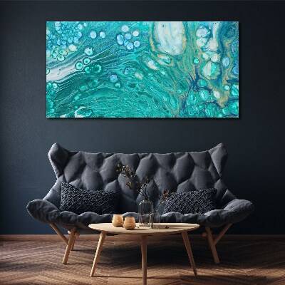 Ocean waves in glass Print on canvas
