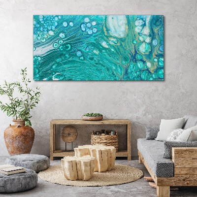 Ocean waves in glass Print on canvas