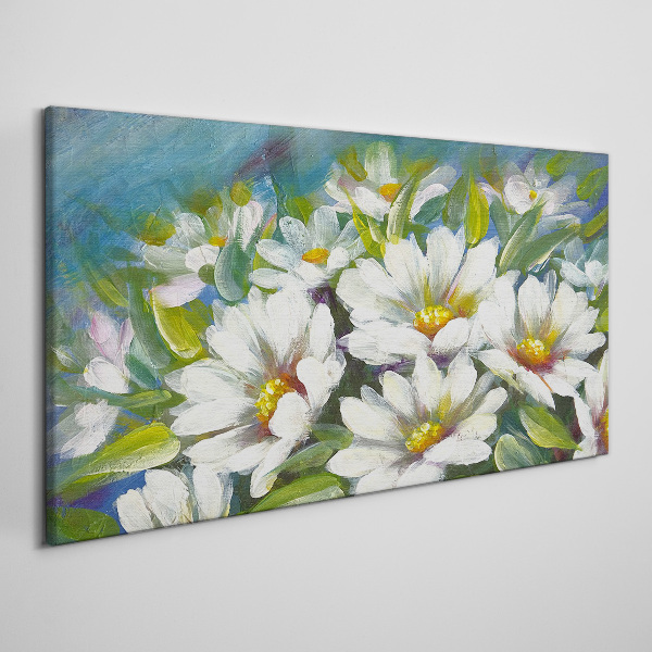 Floral charm in blue Print on canvas