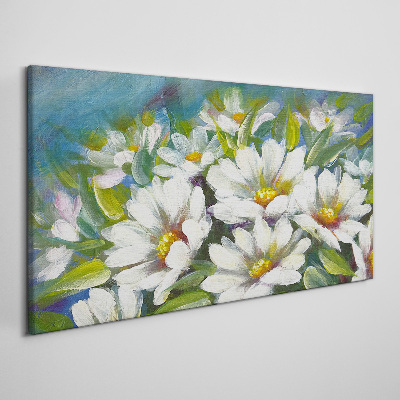 Floral charm in blue Print on canvas