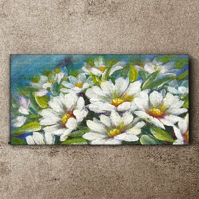 Floral charm in blue Print on canvas
