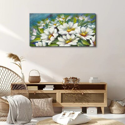 Floral charm in blue Print on canvas