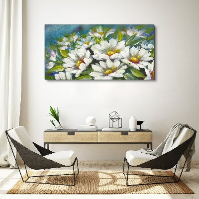 Floral charm in blue Print on canvas