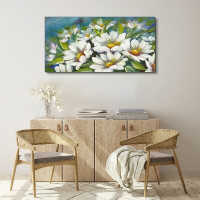 Floral charm in blue Print on canvas