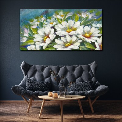 Floral charm in blue Print on canvas