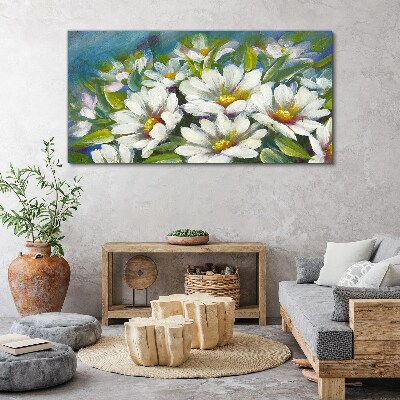 Floral charm in blue Print on canvas