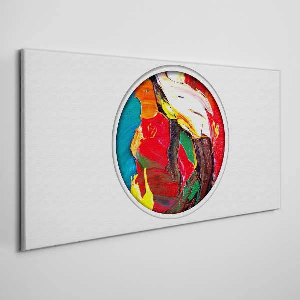 A colorful whirlwind of painting emotions Canvas wall art