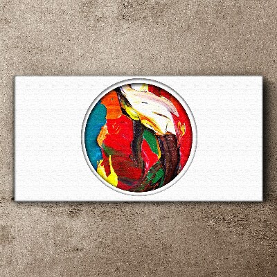 A colorful whirlwind of painting emotions Canvas wall art