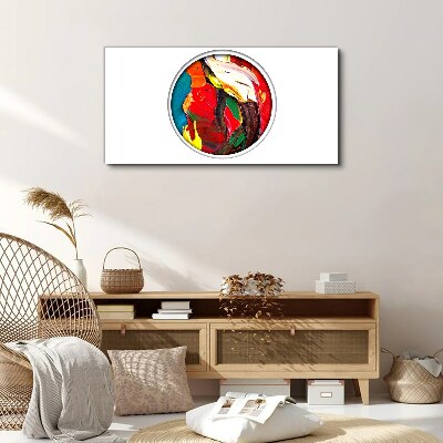 A colorful whirlwind of painting emotions Canvas wall art