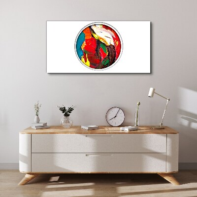 A colorful whirlwind of painting emotions Canvas wall art