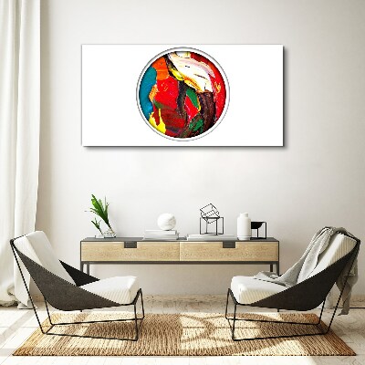 A colorful whirlwind of painting emotions Canvas wall art