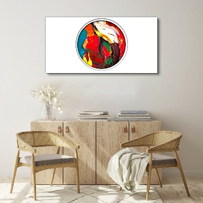 A colorful whirlwind of painting emotions Canvas wall art