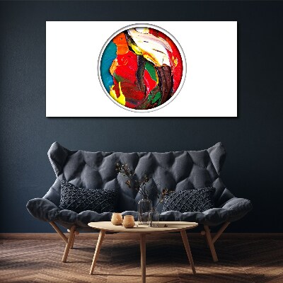 A colorful whirlwind of painting emotions Canvas wall art