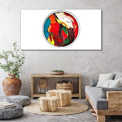 A colorful whirlwind of painting emotions Canvas wall art