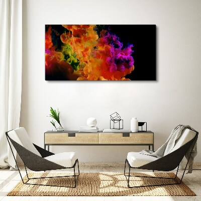 Expression of colors in motion Canvas wall art