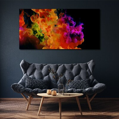 Expression of colors in motion Canvas wall art