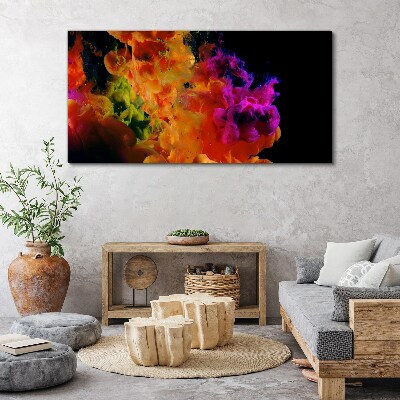 Expression of colors in motion Canvas wall art