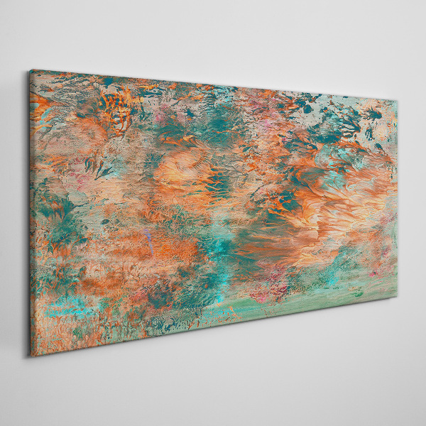 Abstract landscape in the colors of fire Print on canvas