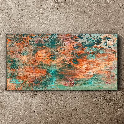 Abstract landscape in the colors of fire Print on canvas