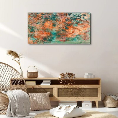 Abstract landscape in the colors of fire Print on canvas
