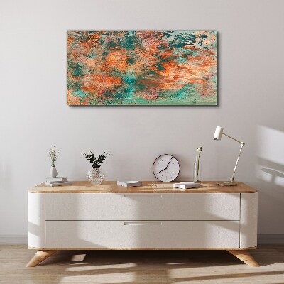 Abstract landscape in the colors of fire Print on canvas