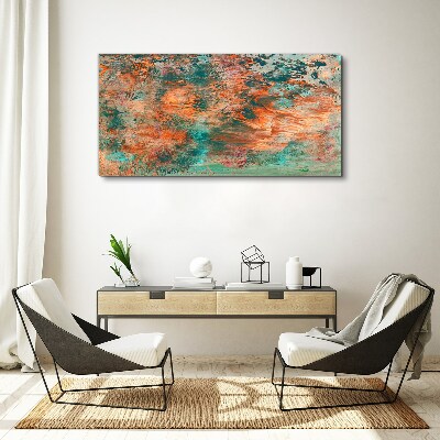 Abstract landscape in the colors of fire Print on canvas