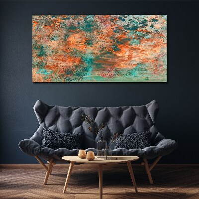 Abstract landscape in the colors of fire Print on canvas