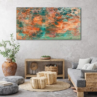 Abstract landscape in the colors of fire Print on canvas