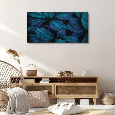 Mysterious forest of leaves Print on canvas