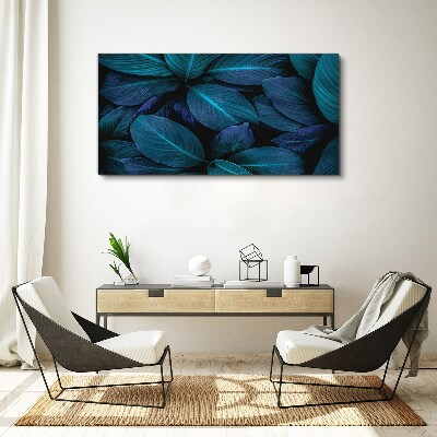 Mysterious forest of leaves Print on canvas