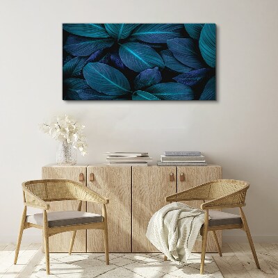 Mysterious forest of leaves Print on canvas