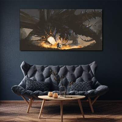 Fantasy dragon monster Canvas Wall art