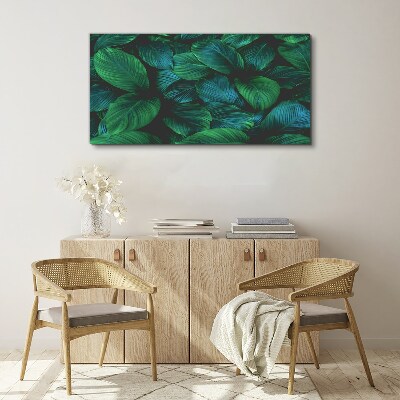 Flower leaves plant Canvas Wall art