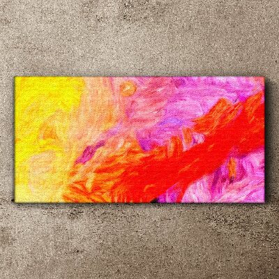 Colorful abstraction in warm tones Print on canvas