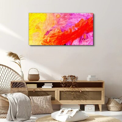 Colorful abstraction in warm tones Print on canvas