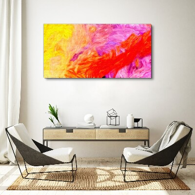 Colorful abstraction in warm tones Print on canvas
