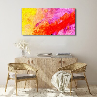 Colorful abstraction in warm tones Print on canvas