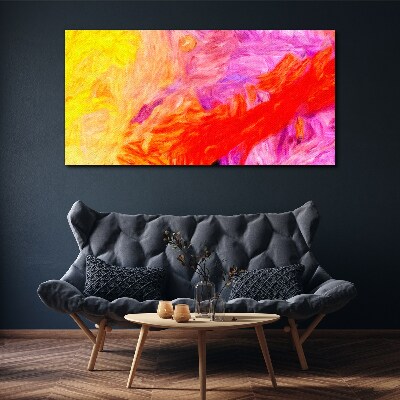 Colorful abstraction in warm tones Print on canvas