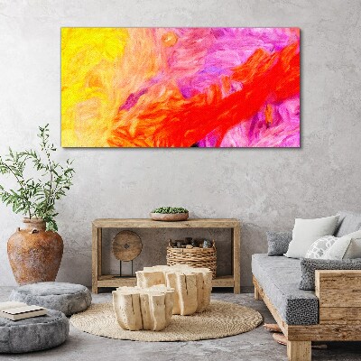 Colorful abstraction in warm tones Print on canvas