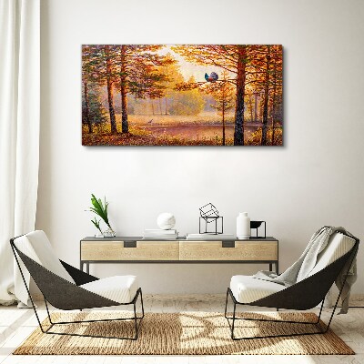 Forest water nature Canvas Wall art