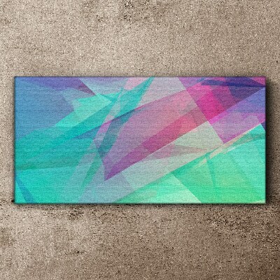Transparent geometries in pastel shades Canvas wall art