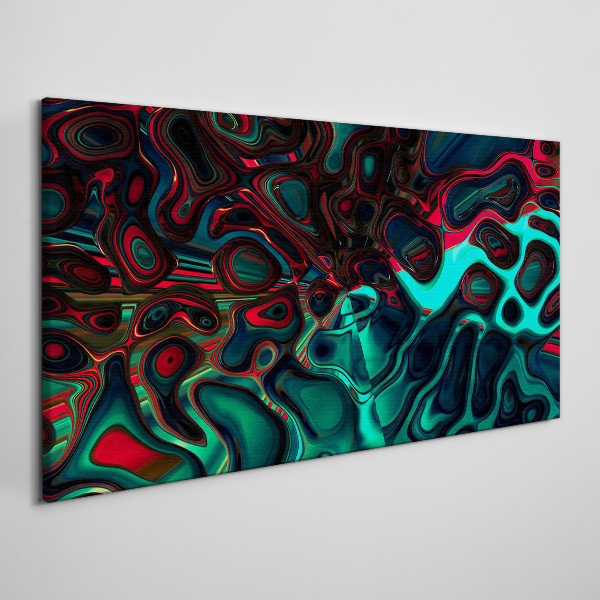 Abstract Color Waves Canvas wall art