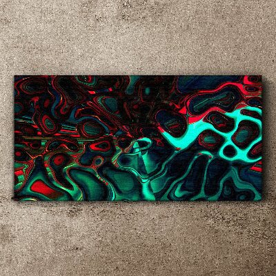 Abstract Color Waves Canvas wall art