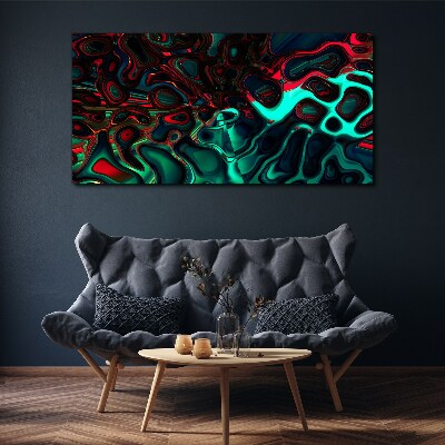 Abstract Color Waves Canvas wall art