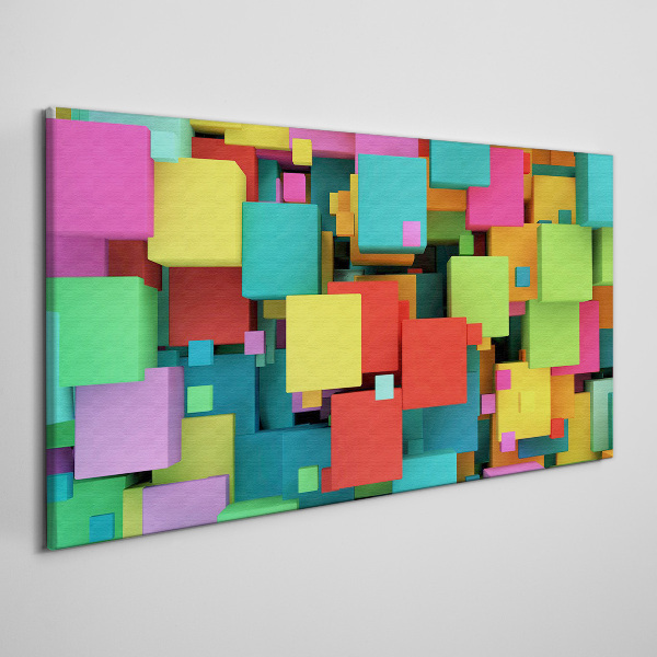 Colorful geometric compositions Canvas wall art