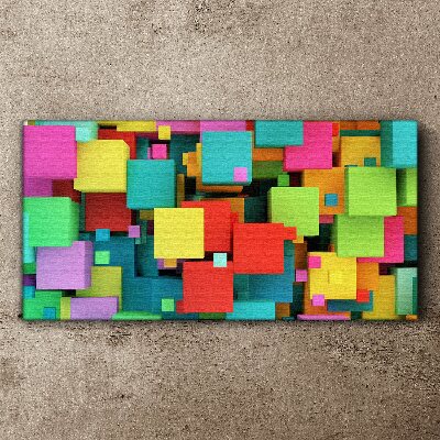 Colorful geometric compositions Canvas wall art