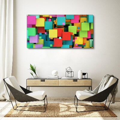Colorful geometric compositions Canvas wall art