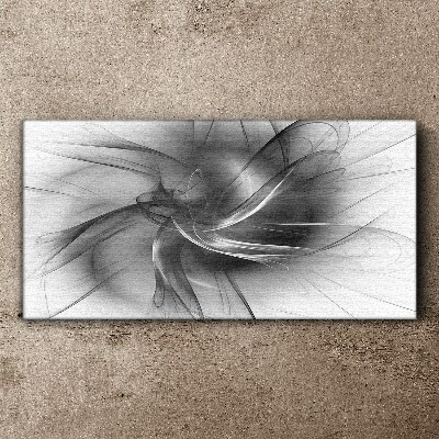Abstract swirls in monochromatic tones Canvas wall art