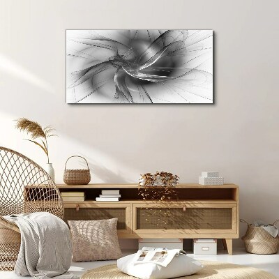 Abstract swirls in monochromatic tones Canvas wall art